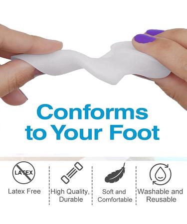 McVcoyh 8-Piece Toe Bale Cushions & Gel Sign Set | Pain Relief for Large Toe Joint | Toe Correction Spacers - Buy Online on GoSupps.com