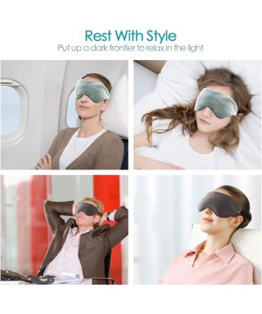 Sivio Weighted Eye Mask - Heatable & Freezable Eye Pillow for Faster Sleep - Grey - Buy Online on GoSupps.com