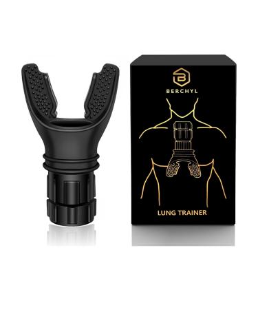 BERCHYL Lung Trainer - Portable Breathing Exerciser for Enhanced Lung Capacity Adjustable Resistance Handheld Device for Respiratory Therapy Ideal for Athletes & Fitness Enthusiasts. Easy to Clean.