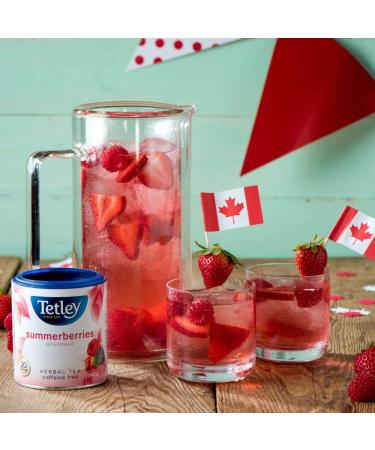 Tetley Summerberries Herbal Tea with Rosehip - 20 Tea Bags 40 Grams Naturally Caffeine Free SummerBerriesHerbalTea - Buy Online on GoSupps.com