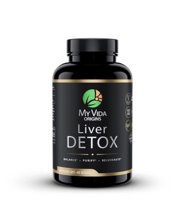 My Vida Origins Liver Detox with Organic Milk Thistle Organic Dandelion Extract and Choline with NAC Liver Detox 120 Capsules