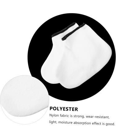 FOMIYES 4 Pairs Hand and Foot Mask Hand Spa Gloves Moisturizing Wax Bag Exfoliating Boots Wax Tools Wax Socks Paraffin Wax Foot Bags White Insulation Knitted Fabric Accessories - Buy Online on GoSupps.com