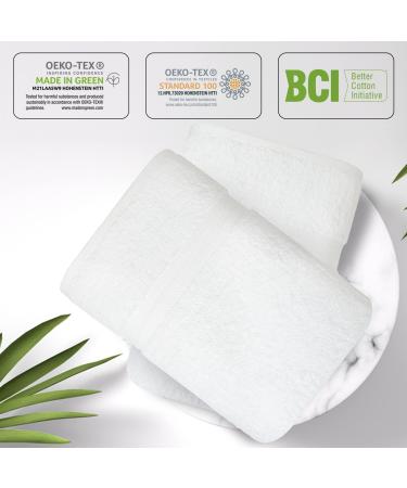 Infinitee Xclusives Premium White Bath Sheets Towels 2 Pack - 35x70 Extra Large, 100% Soft Cotton - Hotel & Spa Quality, Absorbent Oversized Towels - Buy Online on GoSupps.com