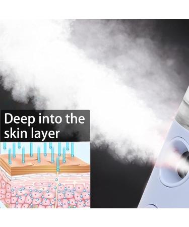 Handheld Face Mist Sprayer USB Rechargeable Woman Face Humidifier Sprayer Moisturizing Hydrating Face Humidifier Sprayer (Light Purple) - Buy Online on GoSupps.com