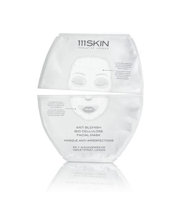 111SKIN Anti Blemish Bio Cellulose Facial Mask - Soothes Purifies & Fights Breakouts - Set of 5 Masks (0.85 oz each) - International Shipping Available - Buy Online on GoSupps.com