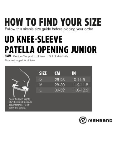Rehband Kids Neoprene Knee Sleeve with Patella Opening | Children s Knee Support | 5mm Medium Brace (1 Piece or Pair - Buy Online on GoSupps.com