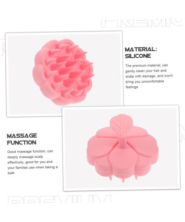 Magiclulu 3ST Silicone Massage Bath Brush - Portable Scalp Massager & Hand Washer for Kids | Pink Travel Accessories - Buy Online on GoSupps.com
