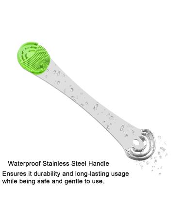 Buy Tongue Scraper & Silicone Tongue Cleaner - Reduce Bad Breath Oral Hygiene Tool for Adults & Kids - Reusable Easy to Use (2pcs Replacement Pads in Pink) - International Shipping Available - Buy Online on GoSupps.com