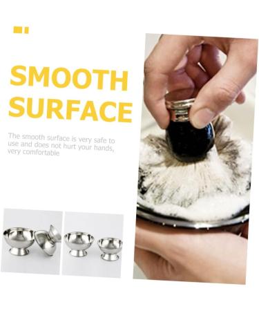 Frcolor High Impact Metal Shaving Bowl - 5th Generation Shaving Shell Container for Mustache Whirlwind & Soap Holder - Travel-Friendly Stainless Steel Shaving Equipment - Buy Online on GoSupps.com
