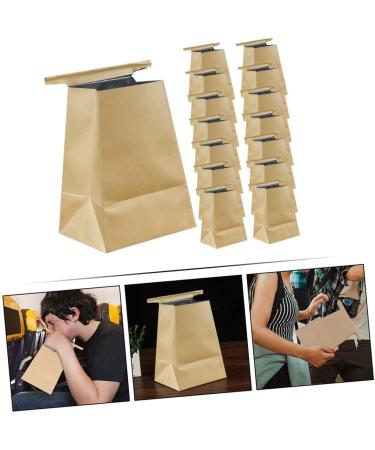 Healeved 30 pcs Kraft Paper Car Trash Bags Disposable - Light Brown Vomit Bags for Travel - Buy Online on GoSupps.com