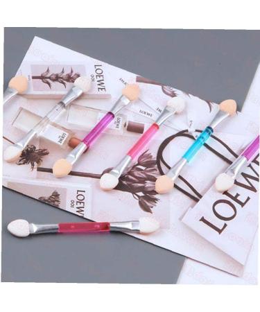 10 Piece Double-end Makeup Brush Disposable Dual Sided Eyeshadow Brush Oval Sponge Tip Applicators Beauty Tool Kit (white) - Buy Online on GoSupps.com