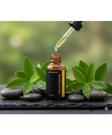  Natureluxy Argan Oil 30ml | Glass Bottle with Dropper | Paraben-Free - Buy Online on GoSupps.com