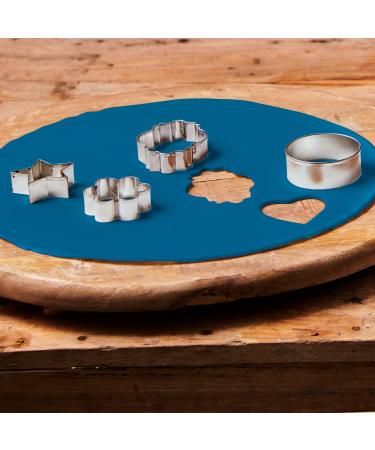 Funcakes Denim Blue Rolled Fondant Disc - Easy to Use Delicious Vanilla Aroma for Cake Decoration (430g) - Buy Online on GoSupps.com