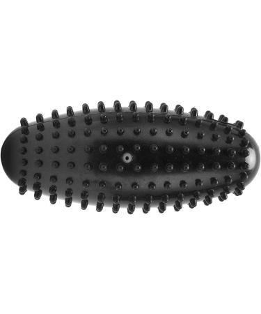 Durable PVC Massage Ball - Odorless Muscle Relief & Portable Foot Roller for Plantar Fasciitis (Black) - Buy Online on GoSupps.com