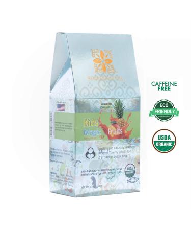 Organic Kids Immunity Tea for Better Sleep & Digestion - Fruits Flavor - USDA Organic & Caffeine-Free - 20 Count (1 Pack) - Buy Online on GoSupps.com