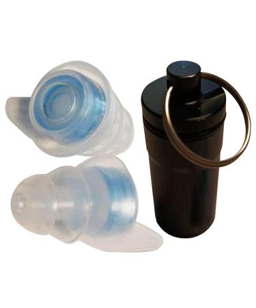 1 Pair Concert Ear Plugs 0.67 X 0.39in Reusable Hearing Protection Earplugs Silicone Noise Reduction Music Ear Plugs with Aluminium Box Hearing Protection for Musicians DJ Festival Loud Events