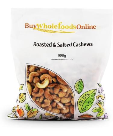 Cashew Nuts Whole Roasted & Salted 500g (BWFO) - Buy Online on GoSupps.com