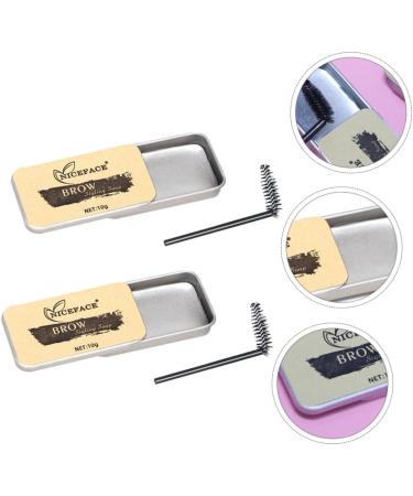 Mipcase 2 Sets Eyebrow Soap Brow Shaping Soap Cosmetic Supplies Miss Do Not Take off Makeup Eyebrow Powder - Buy Online on GoSupps.com
