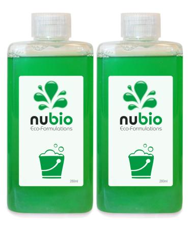 Nubio - Eco-Friendly Floor Cleaner 200X makes 112L of Cleaner (at $0.35/Litre). For all Finishes Hardwood and Porous Surfaces (marble slate ceramic tiles etc) - Safe for Health and Environment - 2 PACK