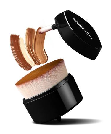 Foundation Brush EIGSHOW Retractable Kabuki Foundation Brush Flat Top Foundation Brush for Liquid Cream Flawless Powder Cosmetics(Black) F666(Black)