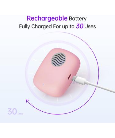 ELMWAY UV Toothbrush Sterilizer Case with Fan and USB Rechargeable for Travel or Home Long Battery Life and Improved Case Ventilation(Pink) Sterilize+fan Sf-pink - Buy Online on GoSupps.com