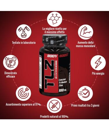 TLZ Tribulus Terrestris & Leuzea - 100 Natural Tablets | Premium Quality GMO-Free Vegetarian - 50-Day Supply - Buy Online on GoSupps.com