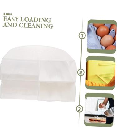 Angoily Box Egg Carton Easter Egg Holder Chicken Egg Holder Eggs Refrigerator Dispenser White To Rotate Pp - Buy Online on GoSupps.com