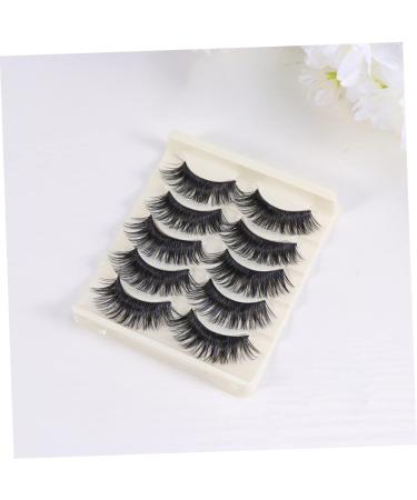 DOITOOL 5 Pairs Fake Eye Lashes Natural Eyelashes Fake Eyelashes Natural Look Dramatic Eyelashes Lashes Strips Faux Lashes Natural False Lashes Cross False Eyelashes - Buy Online on GoSupps.com