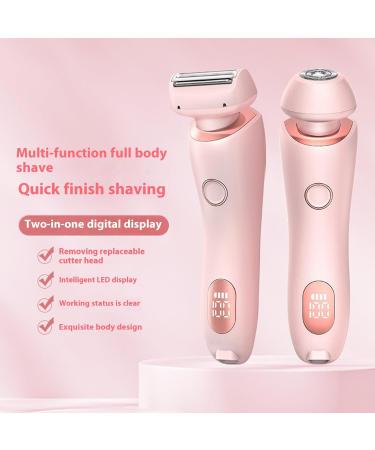 Duskofficial Razor 2 In 1 Electric Shaver Razors For Women Wet Dry Waterproof Electric Razor Bikini Trimmer for Women Silkglide Pro Shaver Removable Head (Pink) - Buy Online on GoSupps.com