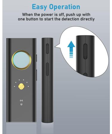 Smhawk Portable Hidden Camera & GPS Tracker Detector Anti-Spy Wireless Signal Scanner - 6 Levels Sensitivity, 36H Battery, Infrared Finder - For Home, Office, Travel, Car - Buy Online on GoSupps.com