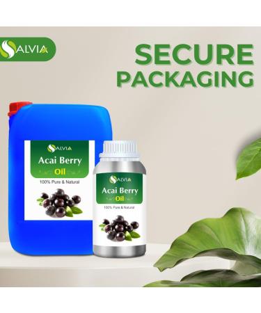 Acaiberry Oil with Dropper 100% Natural Pure Oil by Salvia (500 ml (16.9 Ounce)) - Buy Online on GoSupps.com
