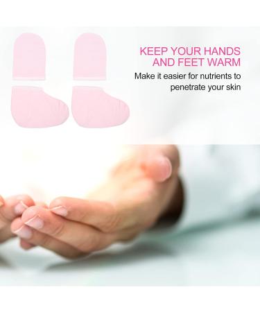 Gants de th rapie la cire de paraffine ensemble de chaussons couvre-pieds et mains isol s doux pour Spa usage domestique en Polyester rose - Buy Online on GoSupps.com