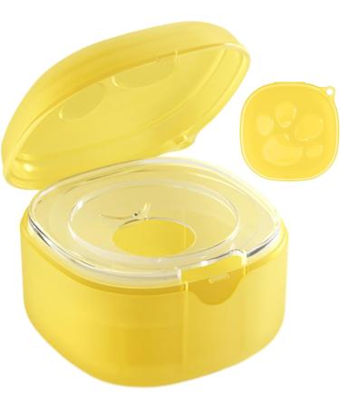 JPSDOWS Pacifier Holder Etui | Stylish Universal Pacifier Clips Box & Storage Bag - Portable Yellow Pacifier Organizer - Buy Online on GoSupps.com