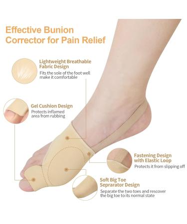 Bunion Corrector for Women & Men | Big Toe Straightener & Orthopedic Splint for Hallux Valgus | Comfortable & Breathable Day/Night Support - Buy Online on GoSupps.com