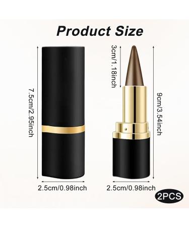 KHDULQ 2 pieces eye pencil eyeliner waterproof matte QuickDry eyeliner waterproof dirtrepellent long lasting liquid eyeliner quickdrying for eye makeup makeup women brown - Buy Online on GoSupps.com