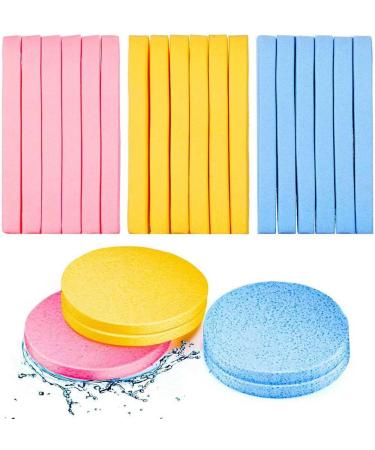 Dajidafu 108 Pieces Compressed Facial Sponge Makeup Removal Cleaning Exfoliating Pad Home Travel Wash Face Supplies for Women - Buy Online on GoSupps.com