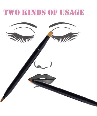 2 Pcs Retractable Dual End Lip Brushes for Lipstick and Concealer Makeup Application - Buy Online on GoSupps.com