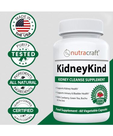 KidneyKind #1 Kidney Support & Detox Supplement | Natural Cleanse for Bladder Health | 60 Capsules - Buy Online on GoSupps.com