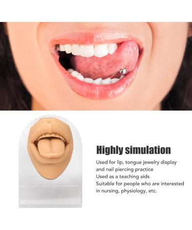 Deosdum Lifelike Silicone Mouth Tongue Model for Jewelry Display - Professional Piercing Practice Tool (Skin Color) - International Shipping Available - Buy Online on GoSupps.com