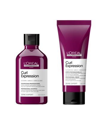 L'Or al Professionnel L'Or al Professionnel Routine Curl Expression Curly Hair Cleansing Cream Shampoo Definition Cream Moisturizing & Detangling Mask Rinse-Free Reviver Spray - Duo Trio Quartet
