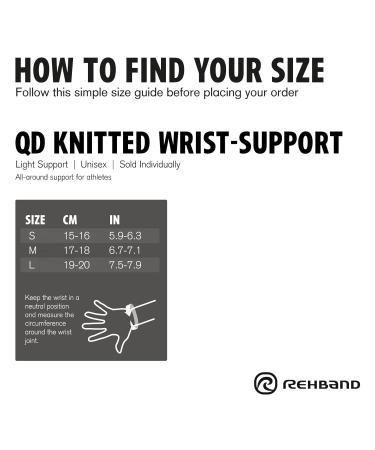 Rehband Wrist Brace | Integrated Rail & Knitted Support for Sports Work & Daily Life | Unisex Hand Stabilization | Medium Grey - Buy Online on GoSupps.com