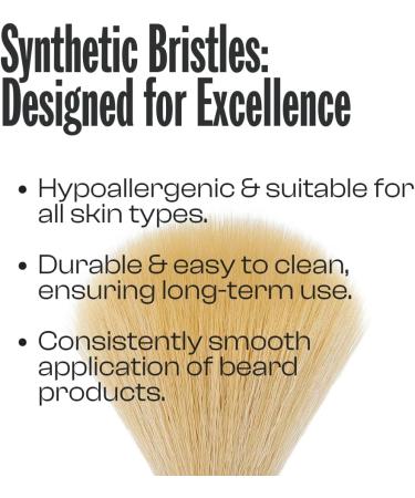 Men Rock Vegan Shaving Brush - Premium Synthetic Bristles for a Perfect Shave | 1 Piece - International Shipping Available - Buy Online on GoSupps.com