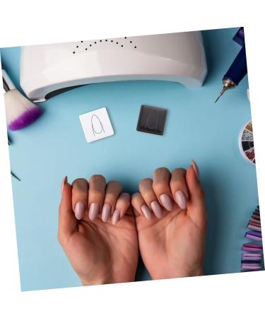 Ipetboom Nail Practice Stamp Compact Stamper Nail Art Salon Practice Supply Practice Stamper Nail Art Painting Stamper Nail Art Supply Silicone Nail Stamper White Manicure Mold Plastic - Buy Online on GoSupps.com