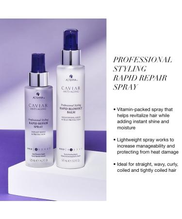 Alterna Caviar Rapid Repair Spray | Instant Shine & Heat Protectant | Sulfate Free 4.2 Fl. Oz - Buy Online on GoSupps.com