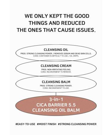B_LAB CICA Barrier 5.5 Cleansing Oil Balm 100ml - Gentle Makeup Remover & Skin Barrier Repair - Buy Online on GoSupps.com