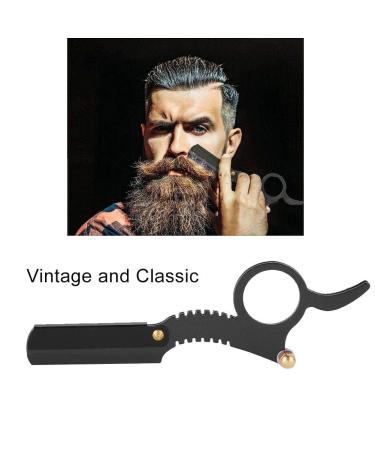 Classic Retro Sonew Razor for Men - Wooden Handle Beard Styling Set | Multifunctional Black Razor - Buy Online on GoSupps.com