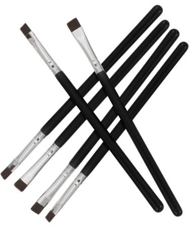 Healeved 18 Pcs Flat Eyebrow Brush Concealer Brush Eyeliner Brush Slanted Eye Brush Black Artificial Fiber - Buy Online on GoSupps.com