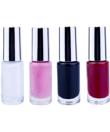 4PCS Peinture Dentaire 5ml Peinture Dentaire Temporaire S re Dent Cosm tique R aliste S chage Rapide Dents Noires pour Cosplay Th tre Costume De Vampire Clown Zombie