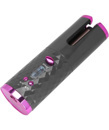 Automatic Cordless Curling Iron - USB Rechargeable Hair Curler with LCD Display Timer & 3 Temperature Settings for Perfect Curls - Buy Online on GoSupps.com
