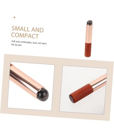 minkissy Silicone Lip Brush Concealer Brush Lip Applicator Makeup Brush Lip Makeup Travel Brush Lipstick Lip Gloss Applicator Makeup Tools Lip Wands Women Lip Brush Lip Brush Wand Wooden 10.00X1.50X1.50CM Brown - Buy Online on GoSupps.com